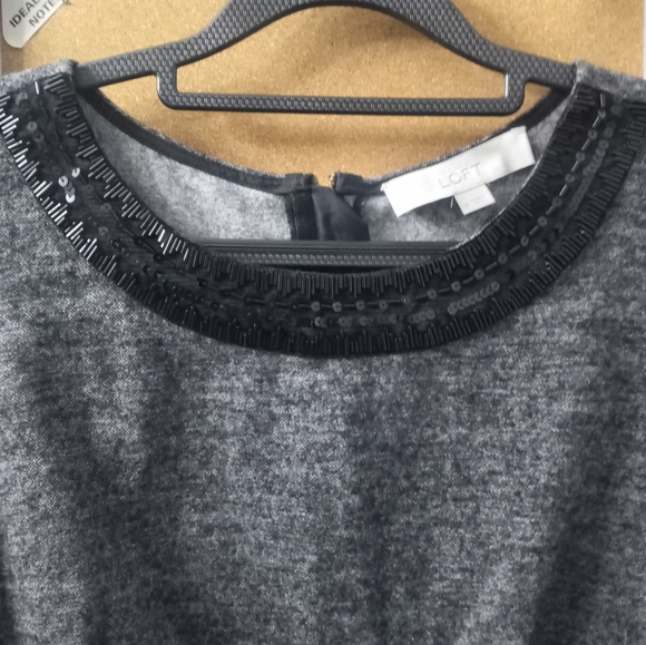 Women's Loft Size M Sleeveless Wool tweed dress - Picture 2 of 5